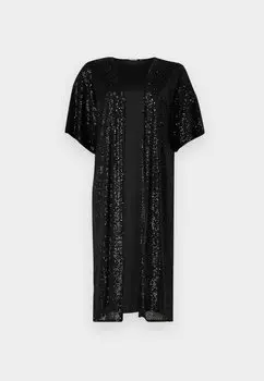 Классическое пальто PCDELPHIA KIMONO Pieces, черный