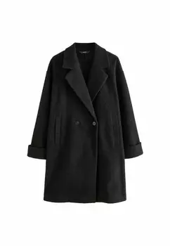 Классическое пальто REVERE COLLAR COATIGAN PETITE Next, черный