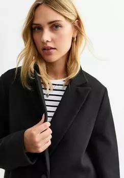 Классическое пальто TAILORED SINGLE BUTTON New Look, черный