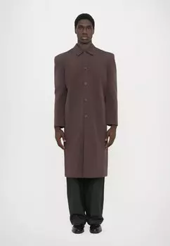 Классическое пальто TECHNICAL LONG COAT Han Kjbenhavn, темно-коричневый