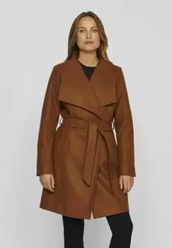 Классическое пальто VILA, темно-коричневый