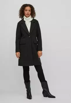 Классическое пальто VILA, темно-серый меланж