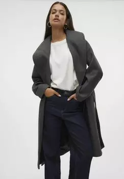 Классическое пальто VMANNE BERGEN Vero Moda, цвет Dark Grey Melange