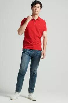 Классическое поло из пике Superdry Superdry, красный