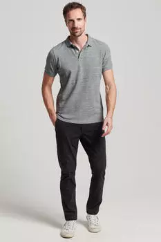Классическое поло из пике Superdry Superdry, серый
