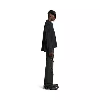 Классическое поло с длинным рукавом Laurel BALENCIAGA, черный