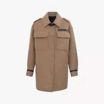 Классическое тканое пальто Ikks, коричневый