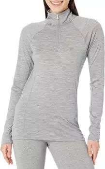 Классическое всесезонное базовое белье из мериноса на молнии 1/4 Smartwool, цвет Light Gray Heather