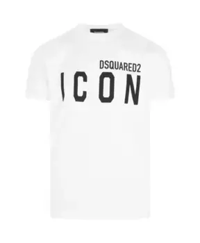 Классная культовая футболка Dsquared2, белый