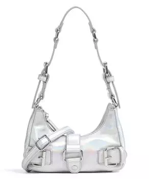 Классная сумка через плечо Palma из переработанной искусственной кожи Nnoo, серебряный