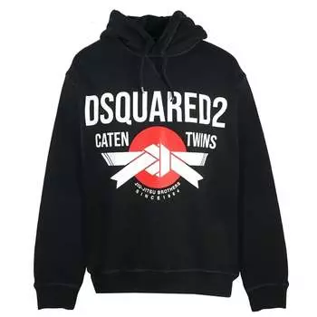 Классная толстовка с капюшоном для братьев джиу-джитсу Dsquared2, черный
