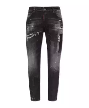 Классные девичьи джинсы Dsquared2, серый