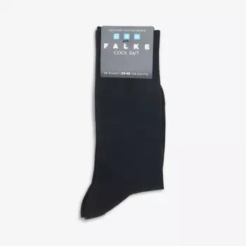 Классные носки из эластичного хлопка с логотипом 24/7 Falke, черный