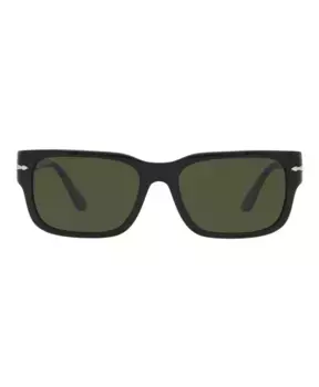 Классные прямоугольные солнцезащитные очки Persol, черный