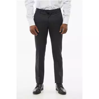 Классные шерстяные брюки с четырьмя карманами Corneliani, Gray