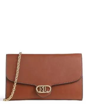 Клатч Adair 20 из мелкозернистой яловой кожи. Lauren Ralph Lauren, коричневый