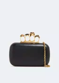 Клатч ALEXANDER MCQUEEN Knuckle clutch, черный