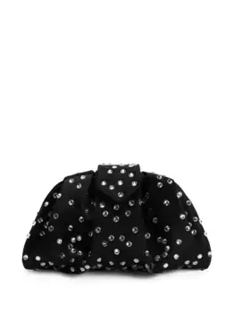 Клатч Amande Precious со стразами Giuseppe Zanotti, черный