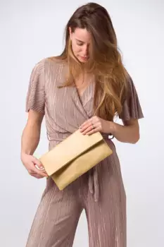 Клатч 'Amelia' из кожи наппа Pure Luxuries London, металлик