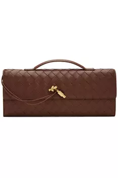 Клатч Andiamo Bottega Veneta, цвет sapele