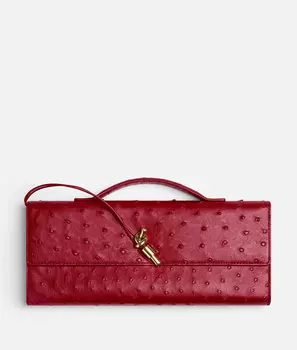 Клатч Andiamo Bottega Veneta, темно-красный