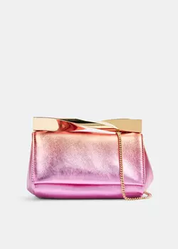 Клатч Aquazzura Mini Twist, розовый