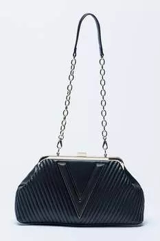 Клатч Belville из экокожи Valentino Bags, черный