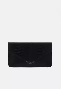 Клатч BORDERLINE POUCH EMBOSSED IGUA Zadig & Voltaire, черный
