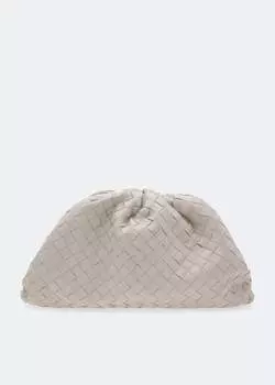 Клатч Bottega Veneta Intrecciato Pouch, белый