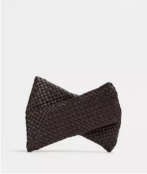 Клатч Bottega Veneta, карамельный