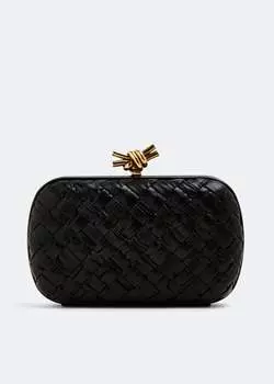 Клатч Bottega Veneta Knot Minaudiere, черный
