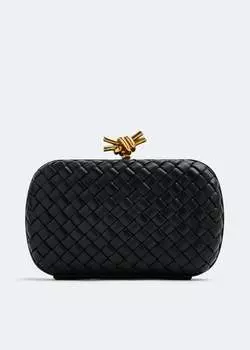 Клатч Bottega Veneta Knot Minaudiere, черный