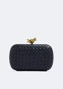 Клатч Bottega Veneta Knot Minaudiere, синий