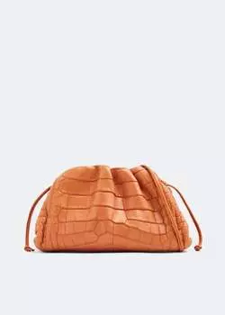 Клатч Bottega Veneta Mini Pouch, оранжевый