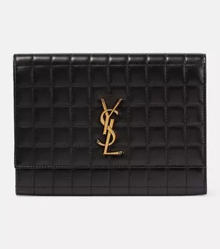 Клатч Cassandre из кожи Saint Laurent, черный