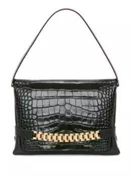 Клатч Chain Pouch VICTORIA BECKHAM, зеленый