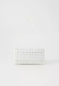 Клатч CHARLEE FLAP Loeffler Randall, серебристый