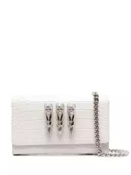 Клатч через плечо с подвеской Philipp Plein, белый
