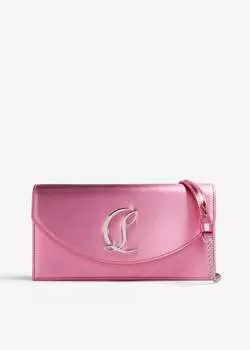 Клатч Christian Louboutin Loubi54, розовый