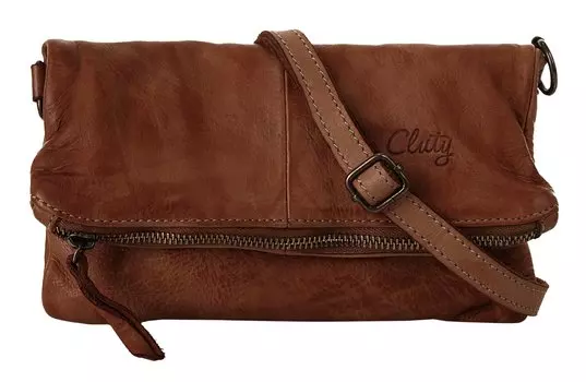Клатч Cluty Abendtasche, коньячный
