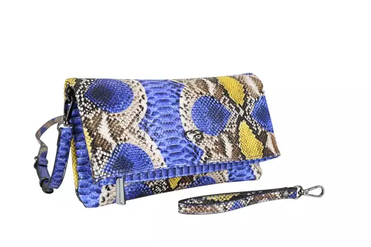Клатч collezione alessandro und Umhngetasche Holi Snake, синий