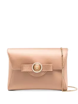 Клатч Crystal Ribbon Versace, коричневый