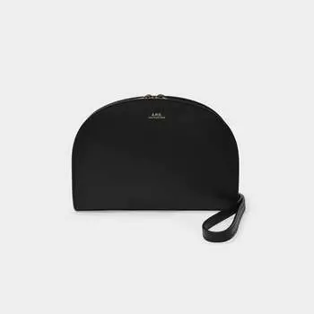 Клатч Demi Lune из кожи Apc, черный