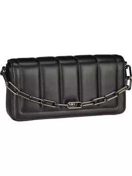 Клатч DKNY Abendtasche & Loie Lamb Leather, цвет Black/Gunmetal