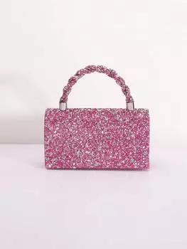 Клатч для вечеринки, ярко-розовый