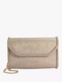 Клатч Dune Bellini Metallic Fabric Diamant Trim Box, золотой