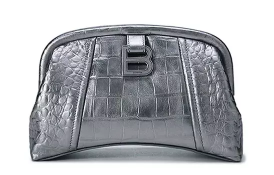 Клатч Editor Xs, серебристый металлизированный Balenciaga