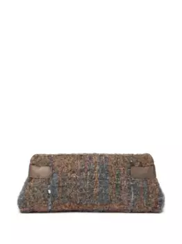 Клатч Essence с пайетками Brunello Cucinelli, коричневый