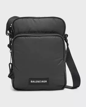 Клатч Explorer на молнии через плечо Explorer Balenciaga, цвет 1000 Black