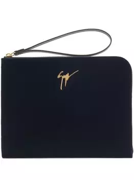 Клатч Fabian с логотипом Giuseppe Zanotti, синий
